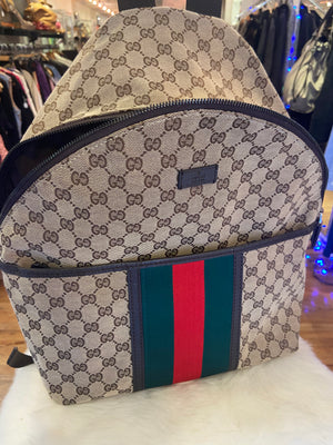 Gucci Web Backpack